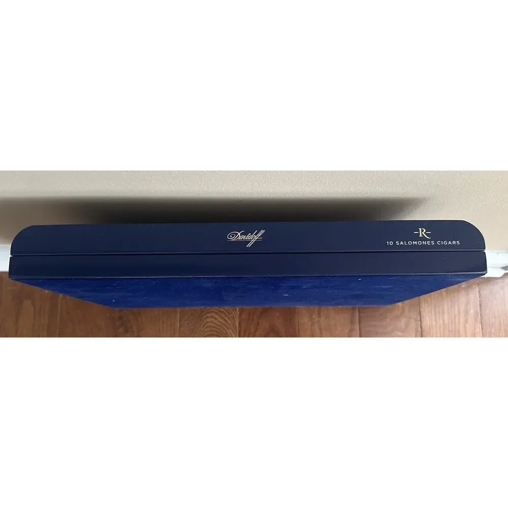 Davidoff Cigars‎ Royal Release EMPTY Robusto Cigar Box Blue
